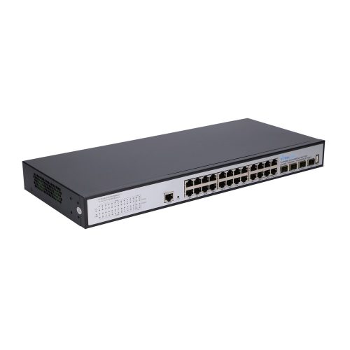 Extralink Hypnos kapcsoló, 24 db RJ45 1000 Mb/s, 4 db SFP+, L3, menedzselt