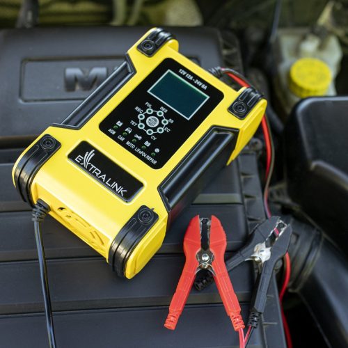 Extralink Shango Smart akkumulátortöltő és egyenirányító, 100 - 240 VAC, 12v 12A, 24v 6A