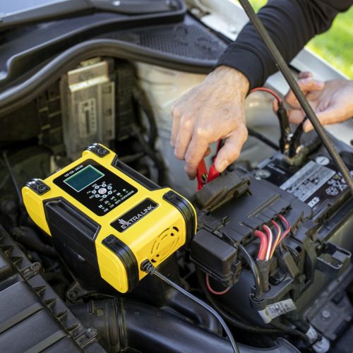 Extralink Shango Smart akkumulátortöltő és egyenirányító, 100 - 240 VAC, 12v 12A, 24v 6A