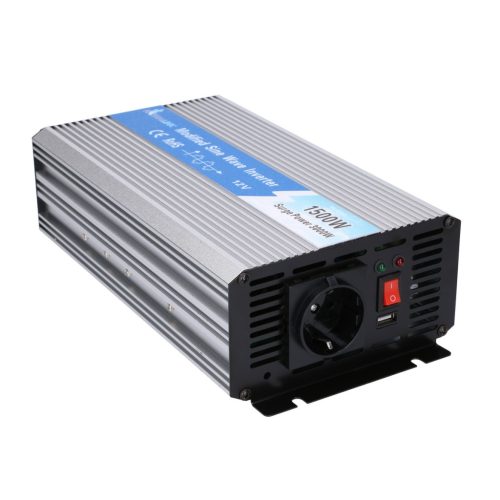 Extralink OPIM-1500W, 12V-os feszültségátalakító, 1500W/3000W, módosított szinuszhullám