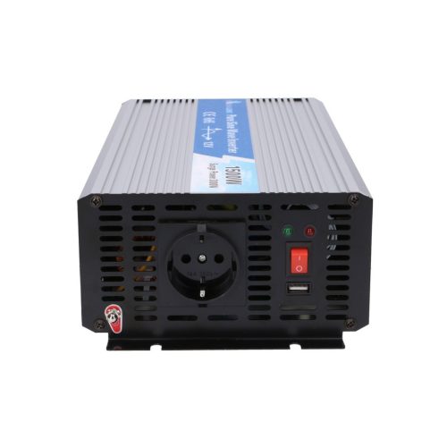 Extralink OPIP-1500W, 12V-230V feszültségátalakító, 1500W/3000W, tiszta szinuszhullám