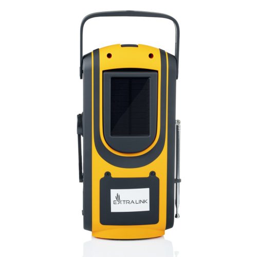 Extralink Power Ranger EPS-6000, powerbank, 6000 mAh, FM-rádió, LED lámpa, kézi dinamó, napelem