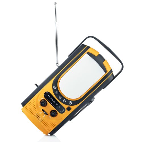 Extralink Power Ranger EPS-6000, powerbank, 6000 mAh, FM-rádió, LED lámpa, kézi dinamó, napelem