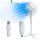 Extralink Bryza ESF-40D-WH white, standing fan, 3 blades, 3 speed settings