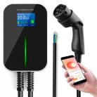 Extralink BS20-BC-22kW-APP Type 2 32A 22kW electric car charger, 3 phase, LCD display, app, 6.1 m