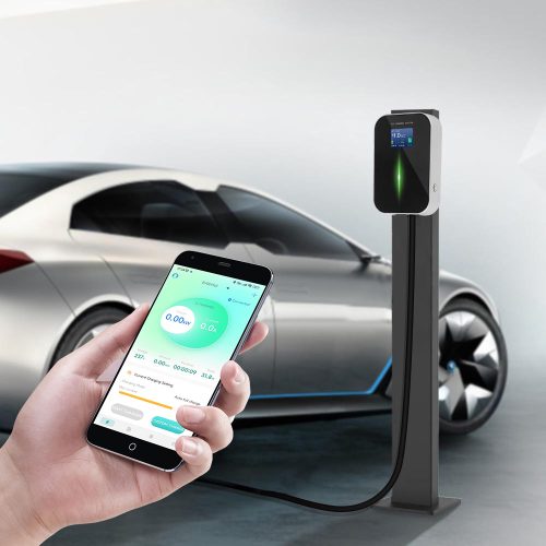 Extralink BS20-BC-22kW-APP Type 2 32A 22kW electric car charger, 3 phase, LCD display, app, 6.1 m