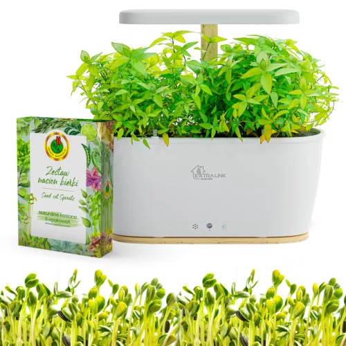 Extralink Smart Garden + Sprouts set, okoscserepes készlet, WiFi, Bluetooth