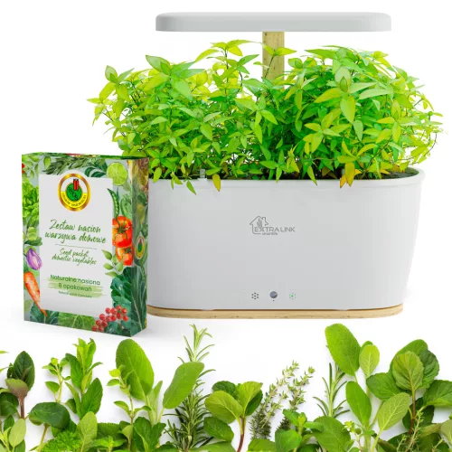 Extralink Smart Garden + zöldségkészlet, okoscserép, WiFi, Bluetooth