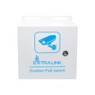 Extralink quality, outdoor PoE switch, 8x RJ45 1000Mbps PoE, 2x SFP, 200W, level 2, active cooling