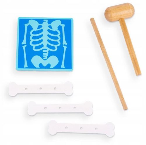 Extralink Toys kis orvos és ápoló játékkészlet, 43 elemmel, bőröndben