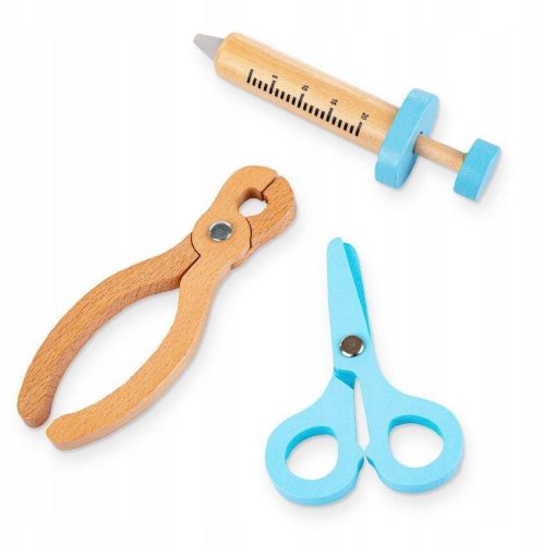 Extralink Toys kis orvos és ápoló játékkészlet, 43 elemmel, bőröndben