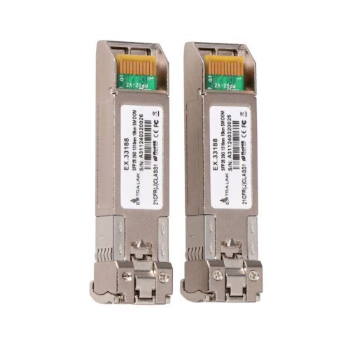 Extralink SFP28 25g 2 pack – SFP28 module – 25 Gbps, LC/UPC duplex, 1310 nm, 10 km, single-mode, DOM.