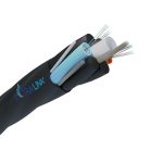 Optical cable for microtubes Zm-XOTKtsD 24F, 24J (2x12J), G.652D type, 5.4 mm, Extralink