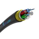 Aerial optical cable, ADSS XOTKtsdD type, 12 fibers (3x4J), G657A1, 3 kN, 9.8 mm diameter, Extralink