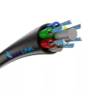 Luft ADSS Glasfaserkabel, XOTKtsdD Typ, 72 Fasern (6x12 Faserbündel), G657A1, 3 kN, 10 mm, Extralink