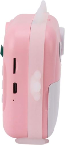 Extralink EPP-003 pink, Mini Thermopapierdrucker mit Kamera, 3 Rollen Thermopapier, 2,5 Zoll LCD-Display, Bluetooth, USB-C, 1000 mAh