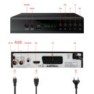 Extralink Home, DVB-T2 TV Dekoder Tuner, H.265 HEVC Full HD USB HDMI + Fernbedienung