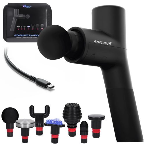 Extralink Gymgun Fit 2.0 Pro Muscle Massager, 7 Heads, 6 Modes