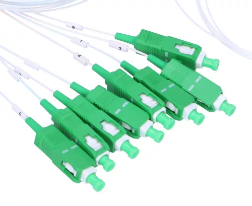 Extralink 1:8 PLC SC/APC splitter, 900 µm, 1 m