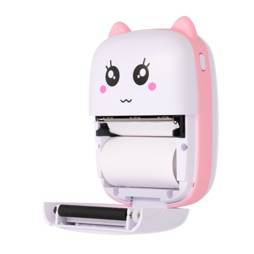 Extralink EPP-001 pink, mini thermal printer, Bluetooth, USB-C, 1200 mAh, 210 dpi