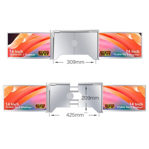 Extralink Smart Life 14" kétszintű monitor laptopokhoz, S400