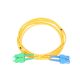 Extralink SC/UPC-SC/APC, patch kábel, PVC, egy módusú, duplex, G652D, 3 mm, 2 m
