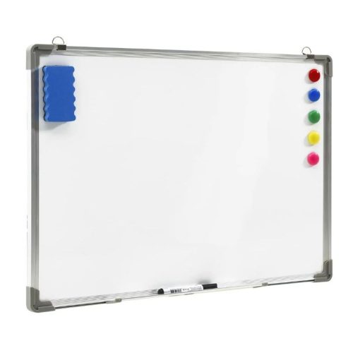 White, dry-erase, magnetic board, 150 x 100 cm, with accessories