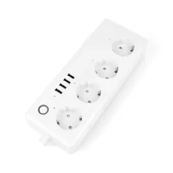   Extralink Smart Life WiFi tápcsatlakozó sáv, 4x230V és 4xUSB porttal