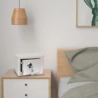 Extralink Home home and office safe, key-operated, white, S-404