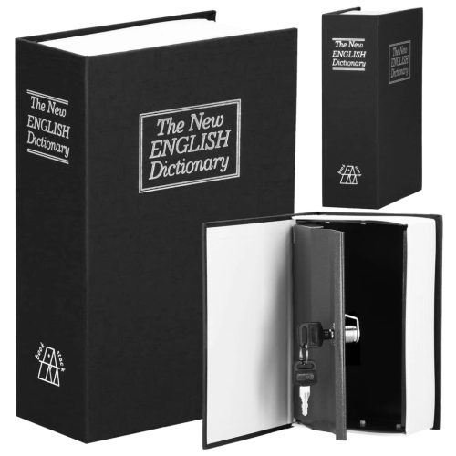 Extralink Home Buch-Safe, Geldaufbewahrung, Stahlbox, Schlüssel, S-405