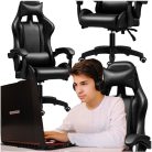 Extralink Gaming, Gamer-Stuhl, Bürostuhl, drehbar, schwarz, G-524