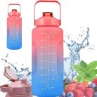 Extralink Motivations-Wasserflasche, 2000 ml, rot-blau, BUT-994