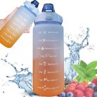 Extralink Motivations-Wasserflasche, 2000 ml, blau-orange, BUT-993
