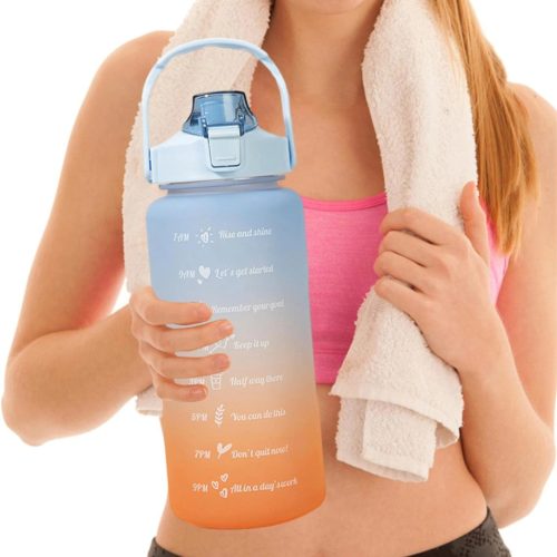 Extralink Motivations-Wasserflasche, 2000 ml, blau-orange, BUT-993