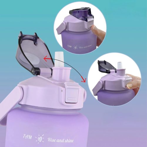 Extralink Motivations-Wasserflasche, 2000 ml, lila-blau, BUT-992