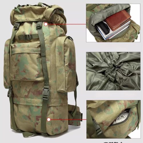 Extralink Military Tactical Backpack, Moro Pattern, for Tourism, 65L, MIL-1125.