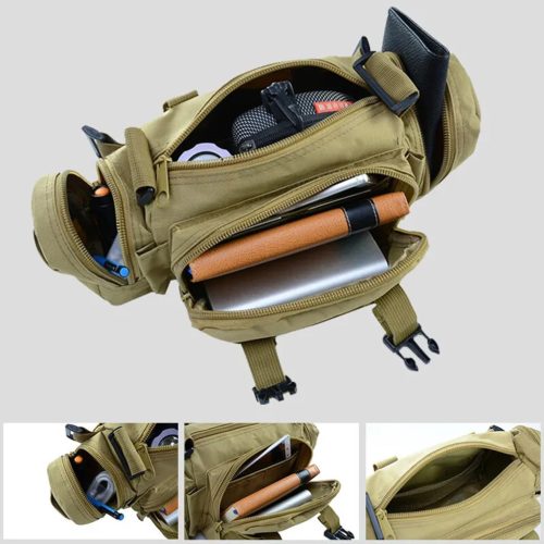Extralink Military tactical waist bag with flag holder – professional solution for field and service