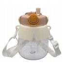 Extralink vízpalack szívószállal, pánttal, 1 literes, barna, iskolai és óvodai használatra