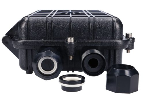 Extralink Bruce, FTTX closure element, 4 trays, 96 fibers, black