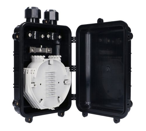 Extralink Bruce, FTTX closure element, 4 trays, 96 fibers, black