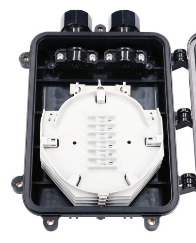 Extralink Bruce, FTTX closure element, 4 trays, 96 fibers, black