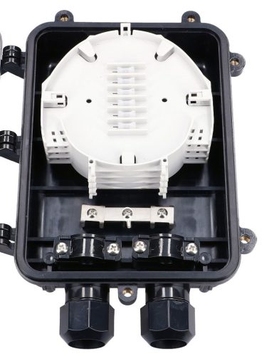 Extralink Bruce, FTTX closure element, 4 trays, 96 fibers, black