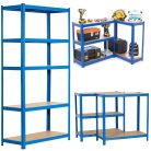 Extralink metal shelving system, 150x70x30 cm, blue color.