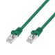 Extralink LAN patch kábel, CAT.7 S/FTP, 20 m, 20G, árnyékolt, rézszálakkal erősített, zöld színű.