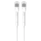 Extralink LAN patch kábel, Cat.6 U/FTP, 5 m, 1 Gbit/s, hajlékony, csatlakozóvédett, árnyékolt sodrott érpár, tiszta réz, fehér színű.