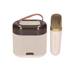 Extralink Kids karaoke LED speaker, 1 microphone, white