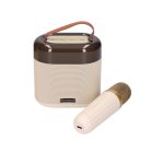 Extralink Kids karaoke LED hangszóró, 1 mikrofonnal, fehér