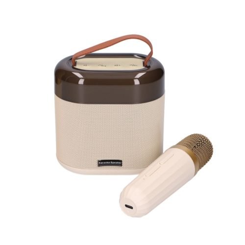 Extralink Kids karaoke LED hangszóró, 1 mikrofonnal, fehér