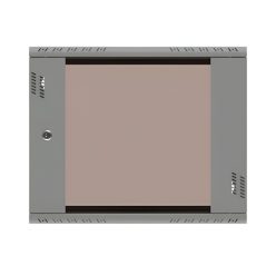   Extralink Premium 9U 600x450 szürke, rack szekrény, szerszám nélküli szerelés, falra szerelhető