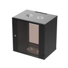 Extralink Premium 12U 600x450 black, rack cabinet, tool-free assembly, wall-mounted